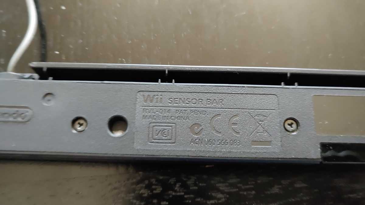 ●送料無料●任天堂純正品●Wii ・ Wii U共通 センサーバー●黒　ブラック●RVL-014●_画像4