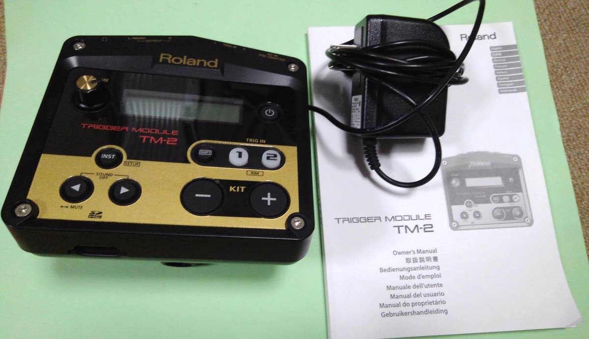 ☆【動作確認済】Roland ローランド TM-2 Trigger Module  トリガーモジュール/ハイブリッドドラム/電池駆動可能/コンパクト/エフェクト