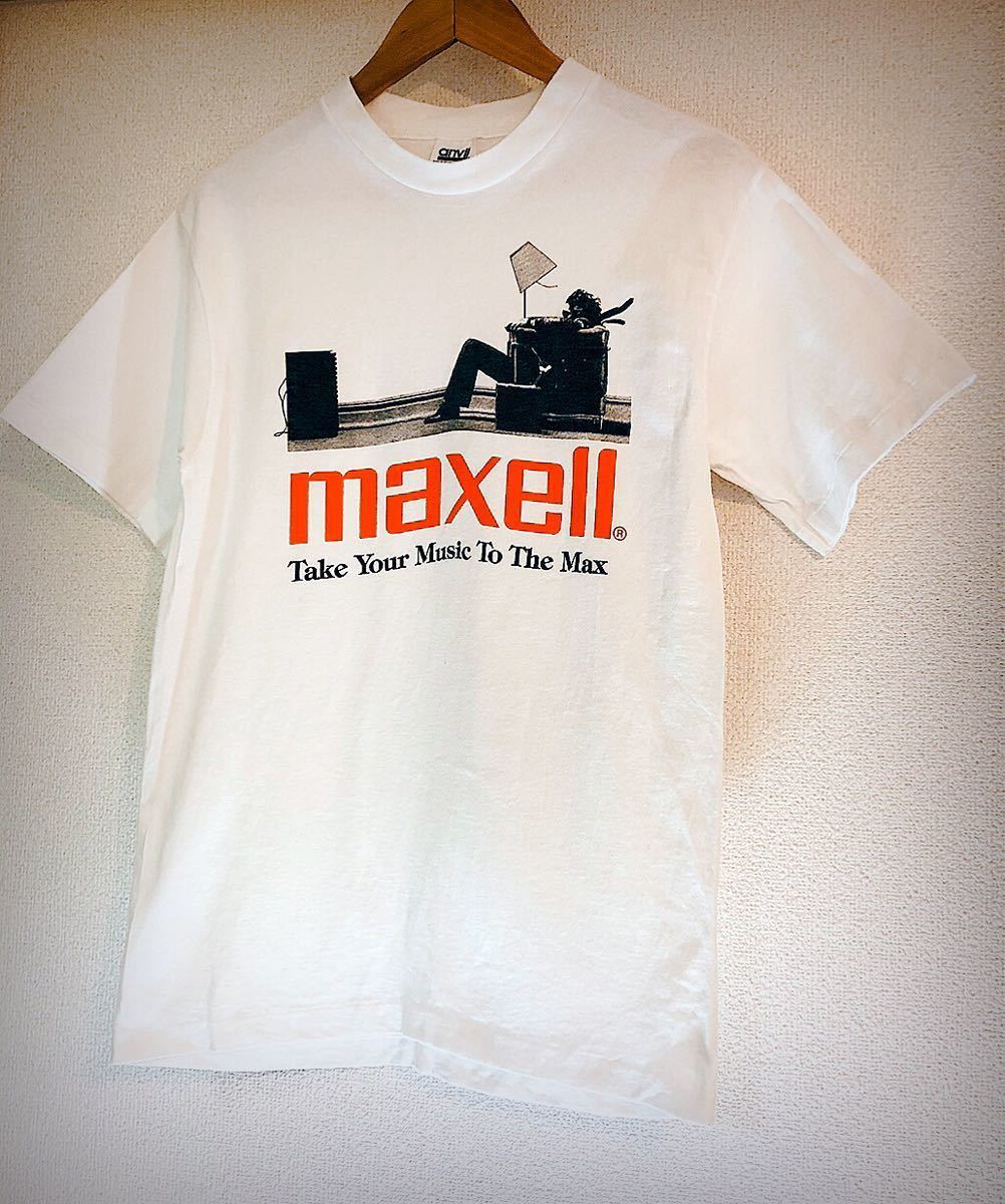 Maxell マクセル Tシャツ メイドインUS シングルステッチ メンズ M