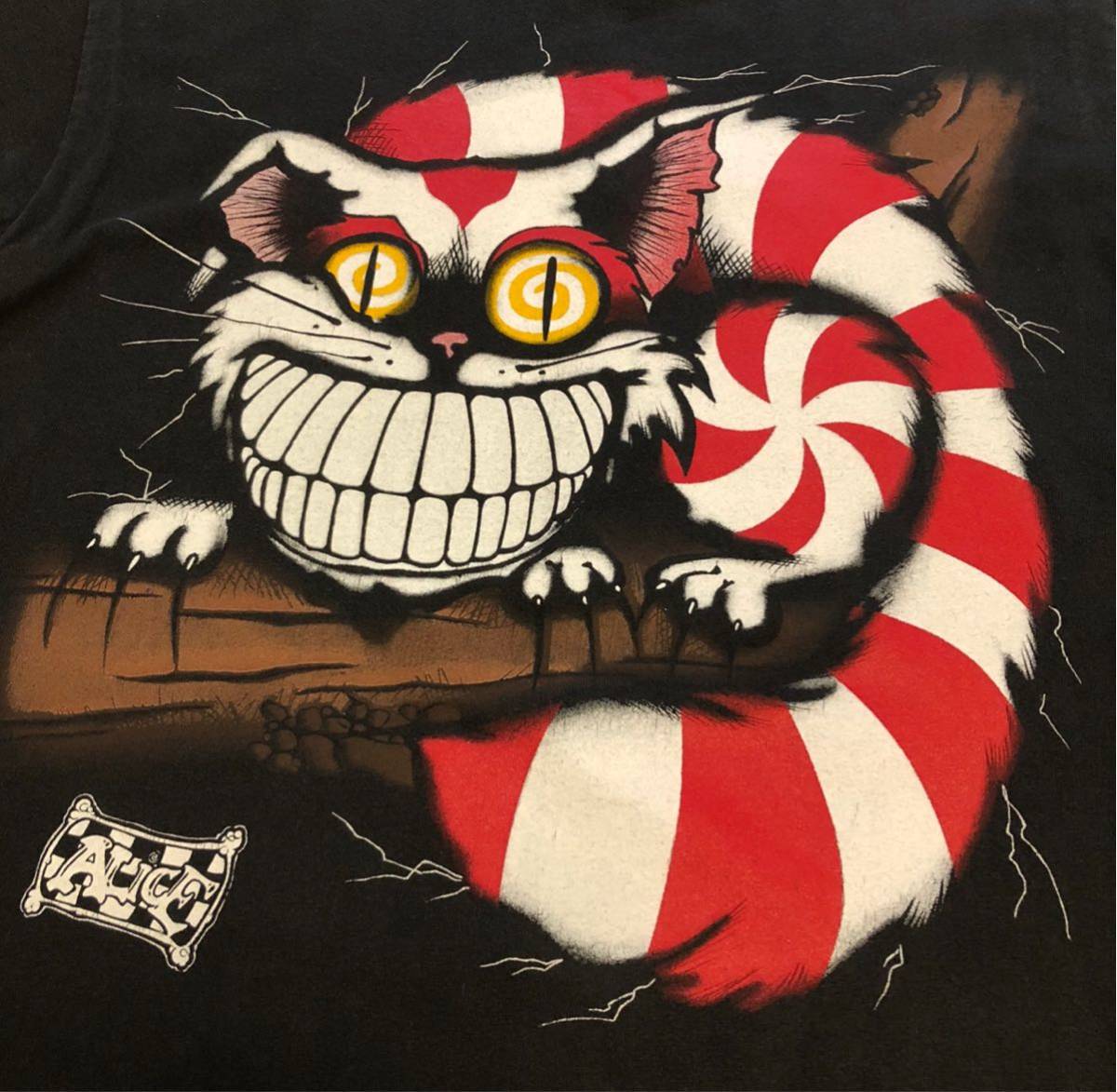 90s チェシャ猫 Tシャツ ANDAZIA 不思議の国のアリス Tシャツ L | www