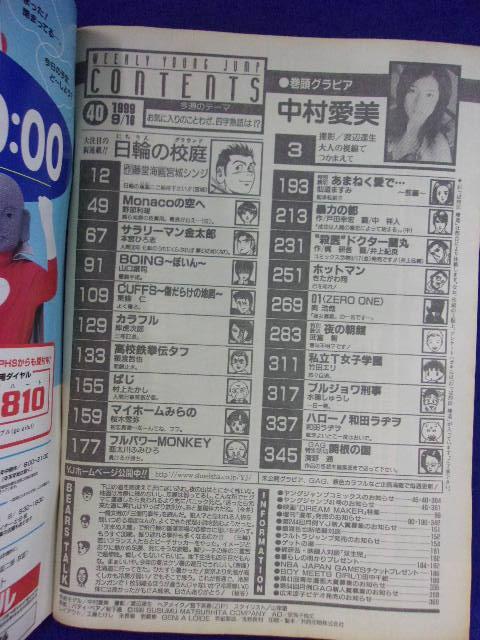 3147 ヤングジャンプ 1999年No.40 中村愛美/田中千絵_画像2