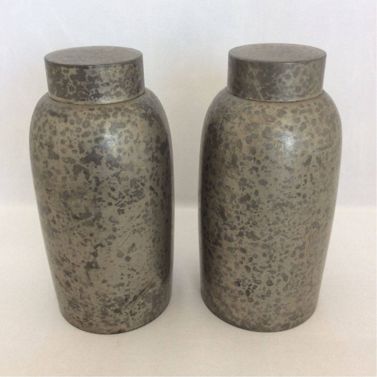 古錫 錫製 茶器 茶壺 茶入 煎茶道具 総重量636g 骨董 古物 古民家より
