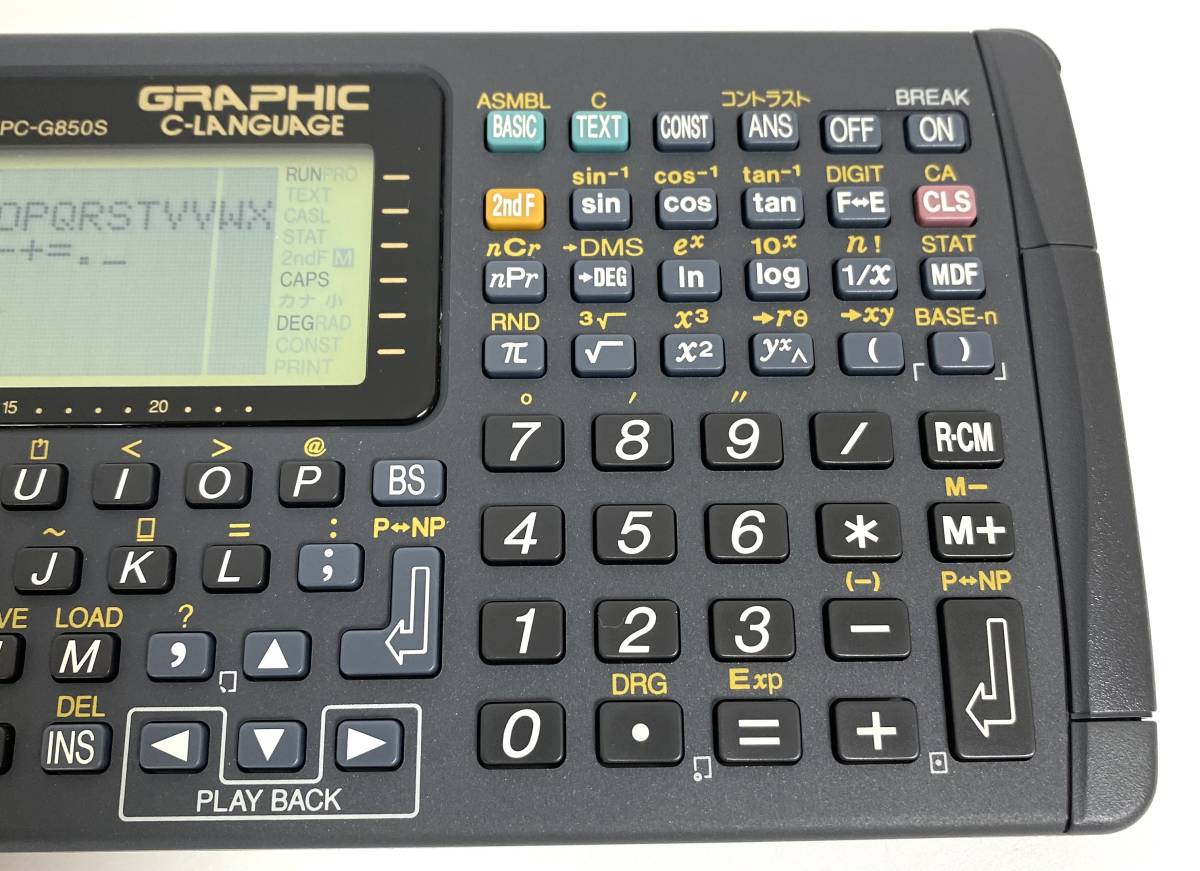 美品 SHARP PC-G850S シャープ ポケコン ポケットコンピュータ 元箱付き I220411