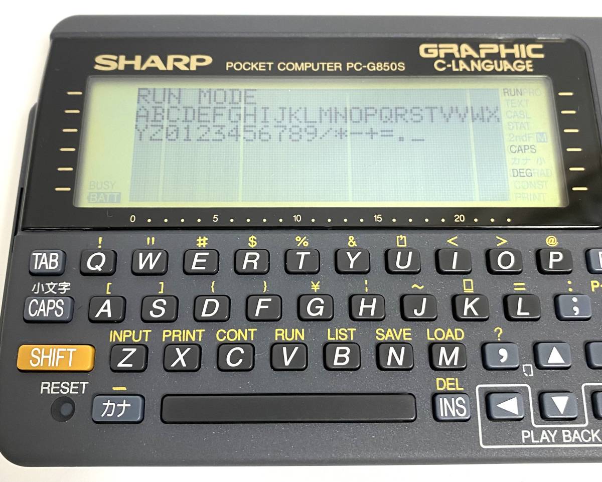 ★美品★ SHARP PC-G850S シャープ ポケコン ポケットコンピュータ 元箱付き　 I220411_画像2