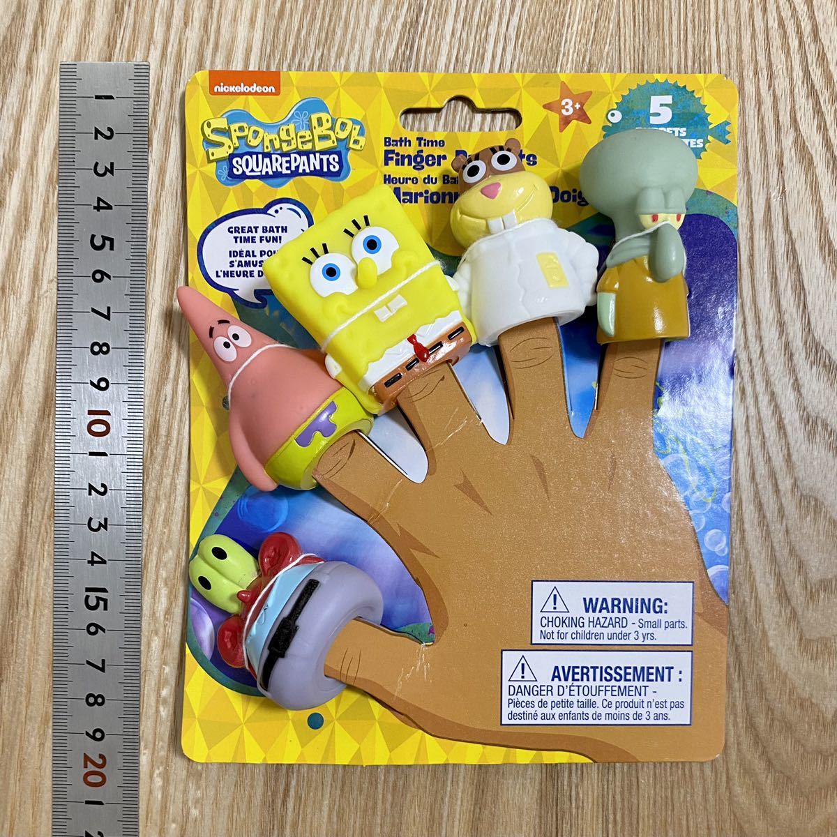 送料無料 スポンジボブ 指人形 セット フィギュア おもちゃ フランス アメリカ スポンジ・ボブ SpongeBob パトリック