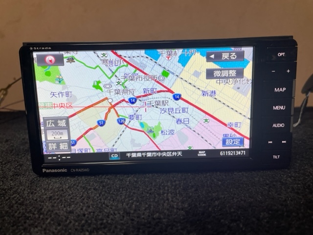 Panasonic ストラーダ メモリーナビ CN-RA05WD 地図データ2018年