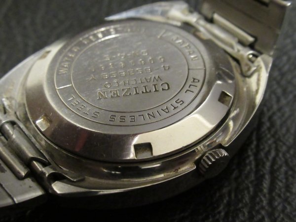 シチズン メカニカル Automatic 4-653858 ブルー ジャンク バンド社外