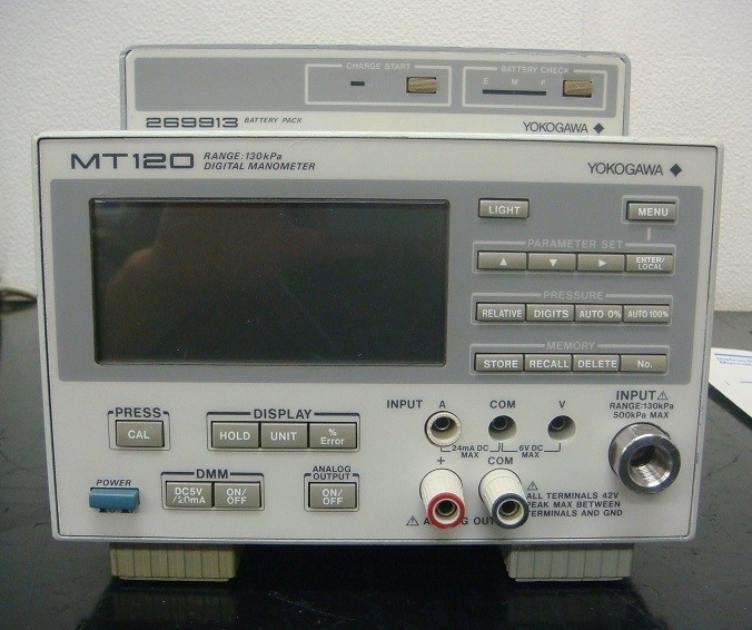 正常動作品】YOKOGAWA MT120 デジタル圧力計 測定器 正常動作品】YOKOGAWA MT120 デジタル圧力計 測定器