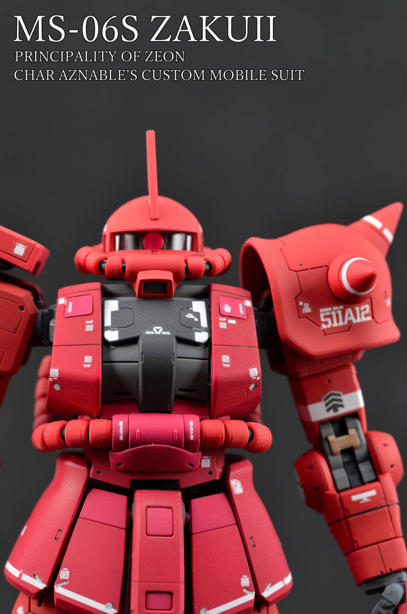 RG MS-06S ZAKUII 全塗装・完成品 シャア専用ザクII graficalevi.com.br