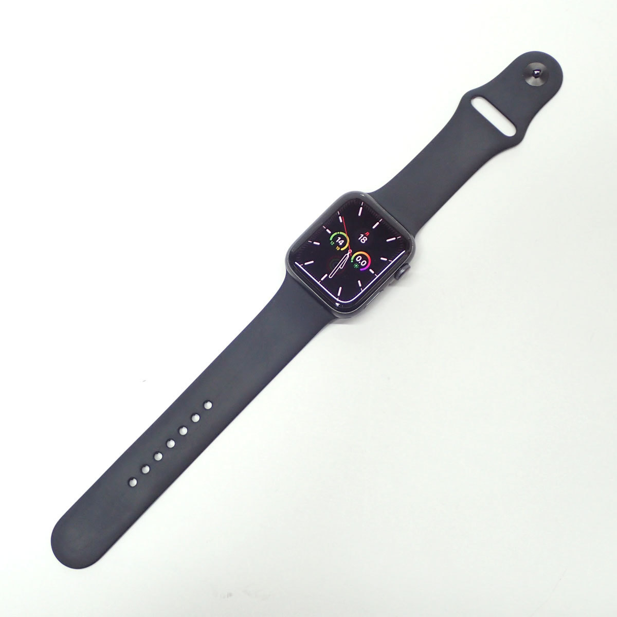 D384 Apple Watch SE GPS+Cellular 44mm ブラックスポーツバンド