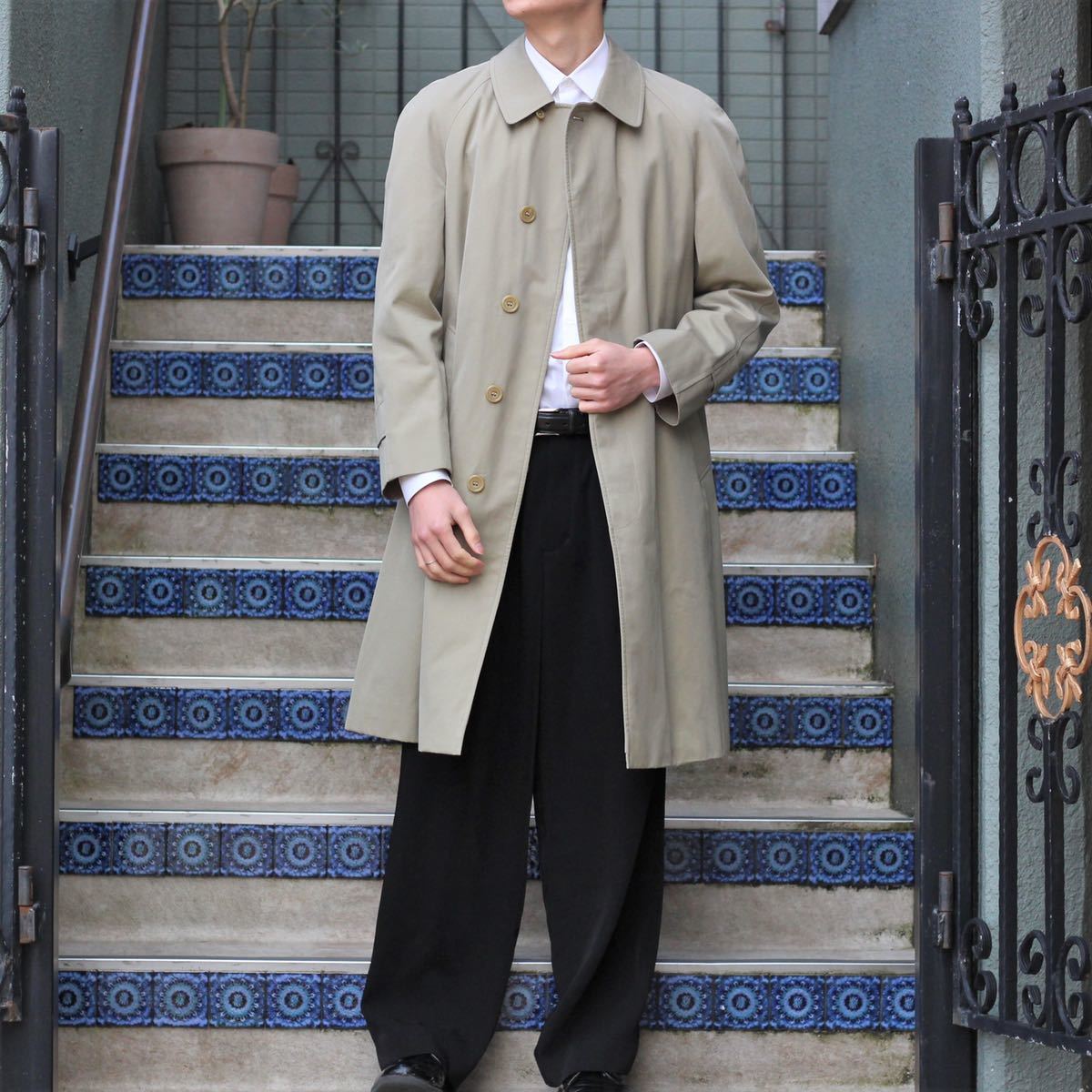 Aquascutum BALMACAAN COAT MADE IN ENGLAND/アクアスキュータムバルマカーンコート(ステンカラーコート)_画像1