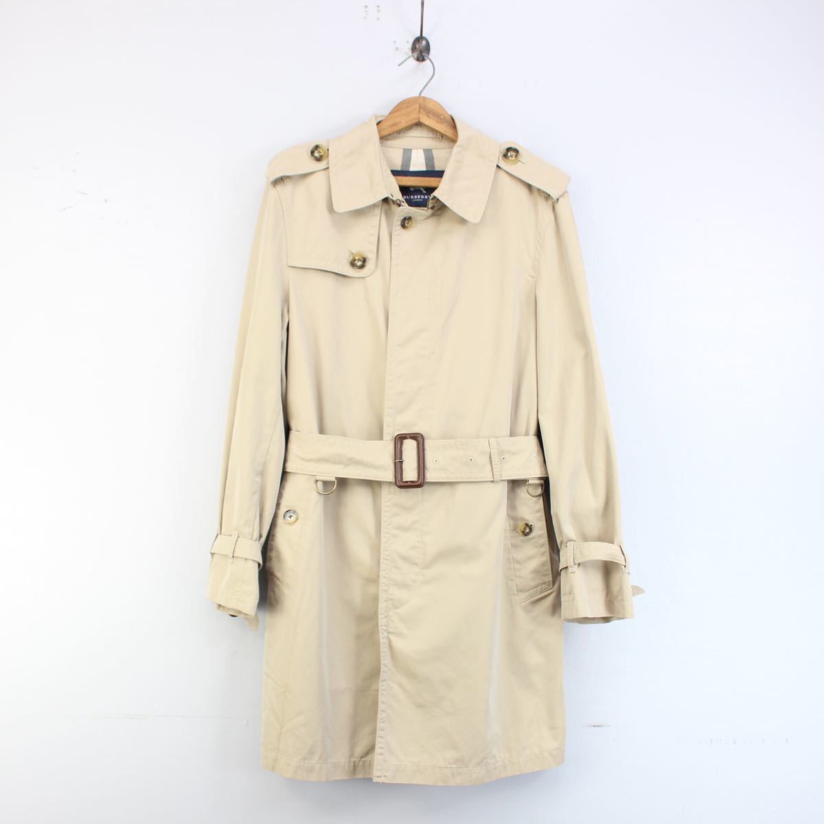 BURBERRY LONDON GABARDINE COTTON TRENCH COAT MADE IN JAPAN BURBERRY LONDON GABARDINE COTTON TRENCH COAT MADE IN JAPAN