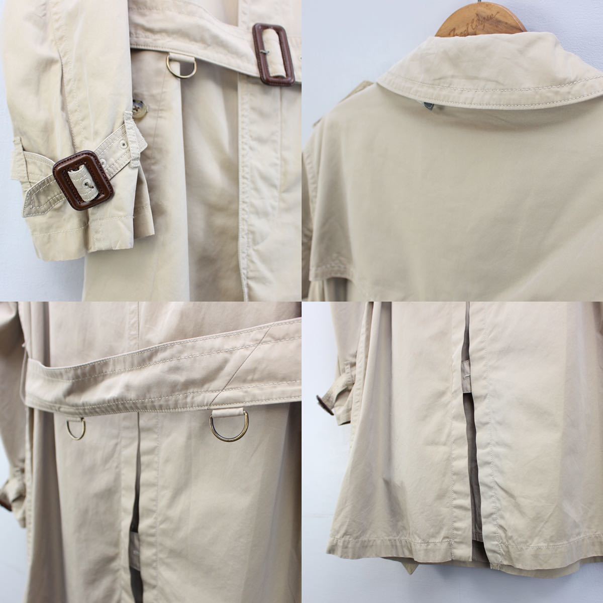 BURBERRY LONDON GABARDINE COTTON TRENCH COAT MADE IN JAPAN/バーバリーロンドンギャバジンコットントレンチコート_画像9