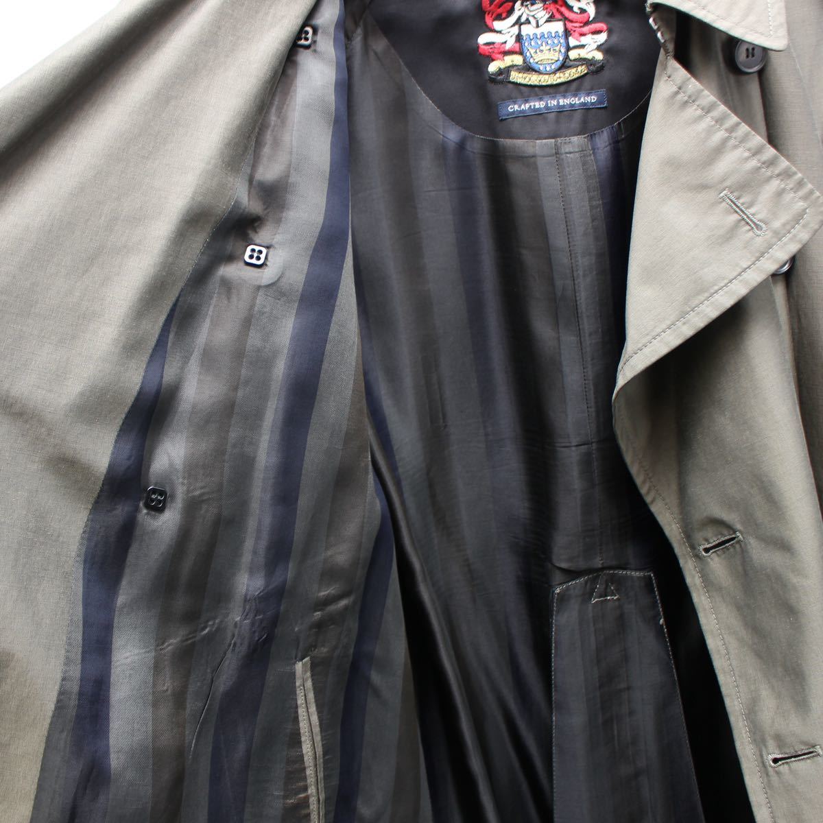 Aquascutum TRENCH COAT MADE IN ENGLAND/アクアスキュータムトレンチコート_画像9