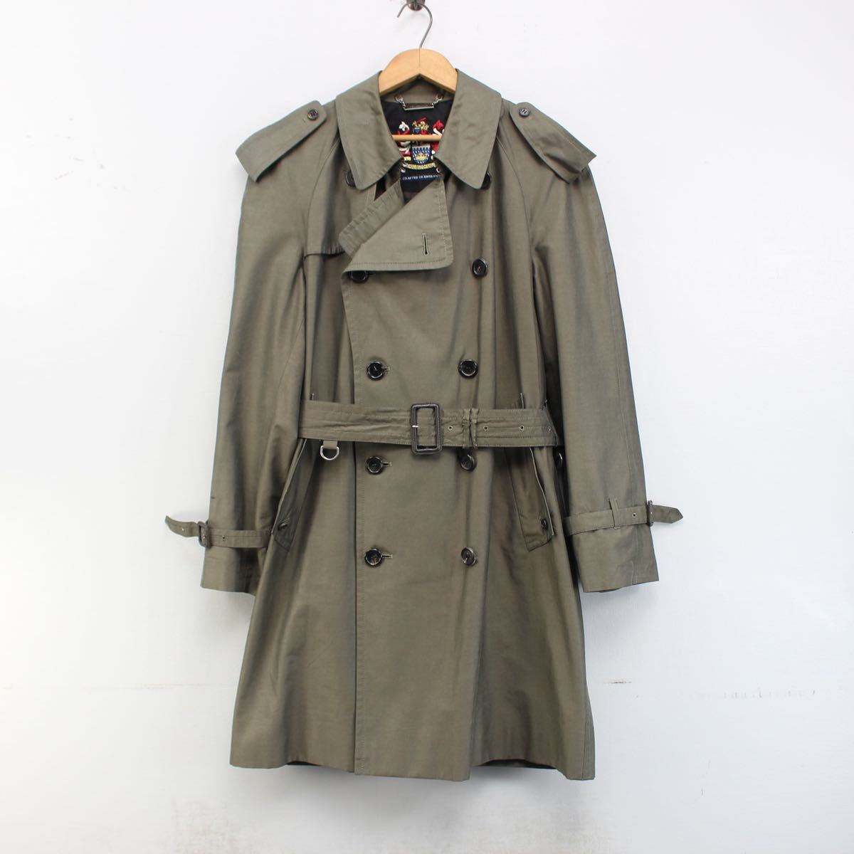 Aquascutum TRENCH COAT MADE IN ENGLAND/アクアスキュータムトレンチコート_画像4