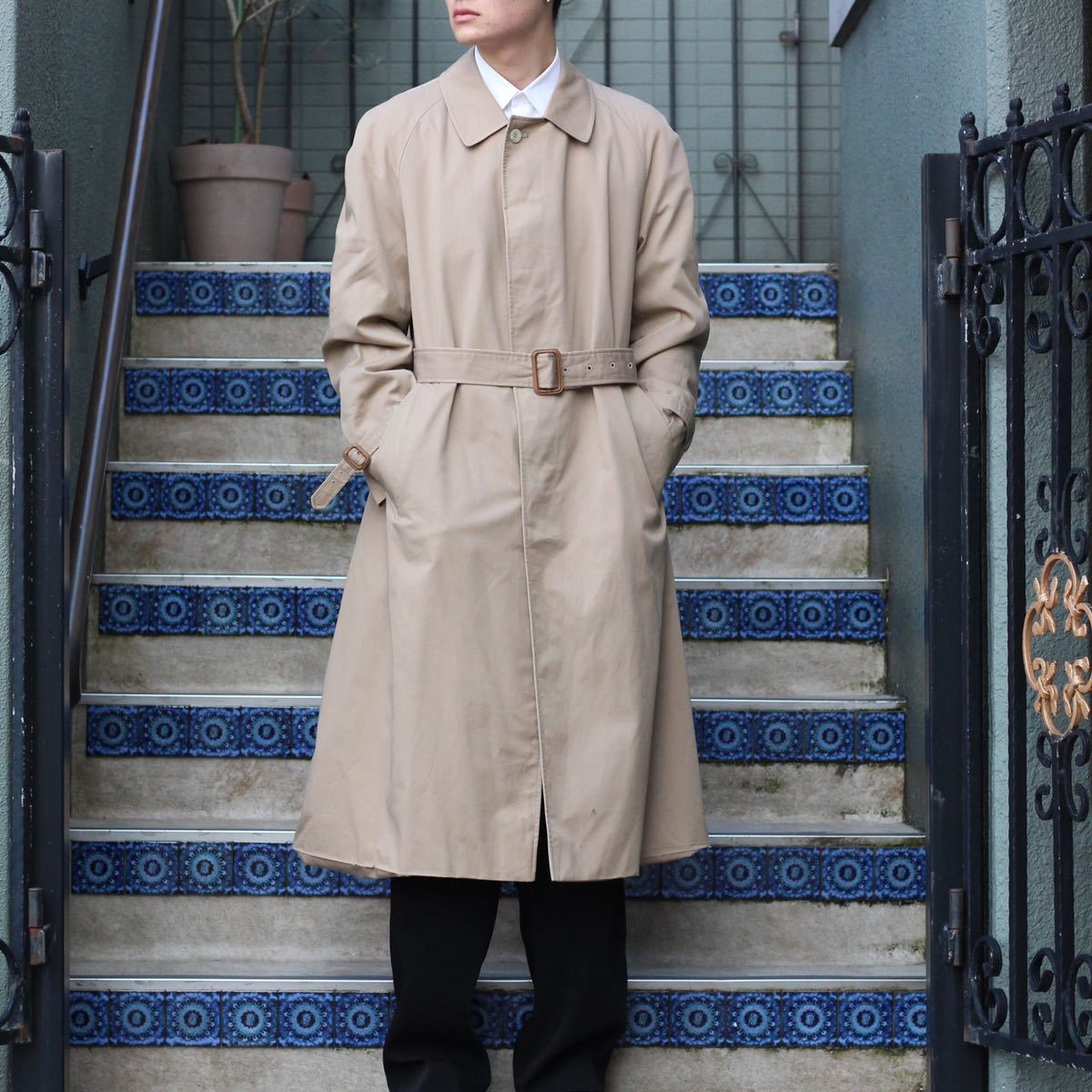 Aquascutum LONG Balmacaan COAT MADE IN CANADA/アクアスキュータム