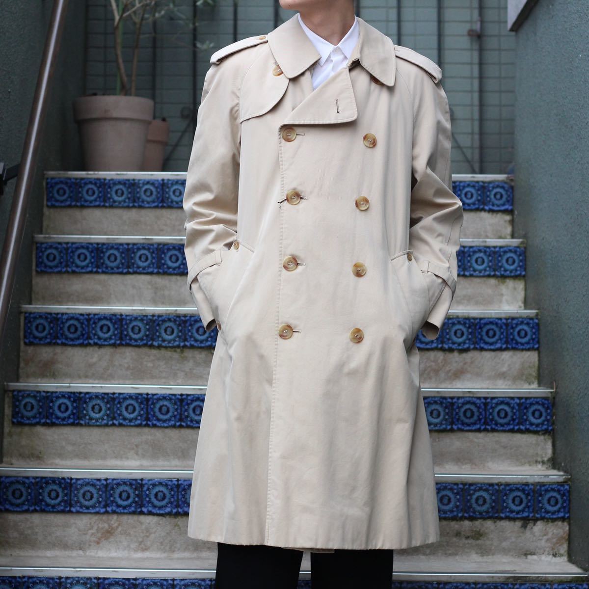 Aquascutum COTTON TRENCH COAT MADE IN ENGLAND/アクアスキュータム