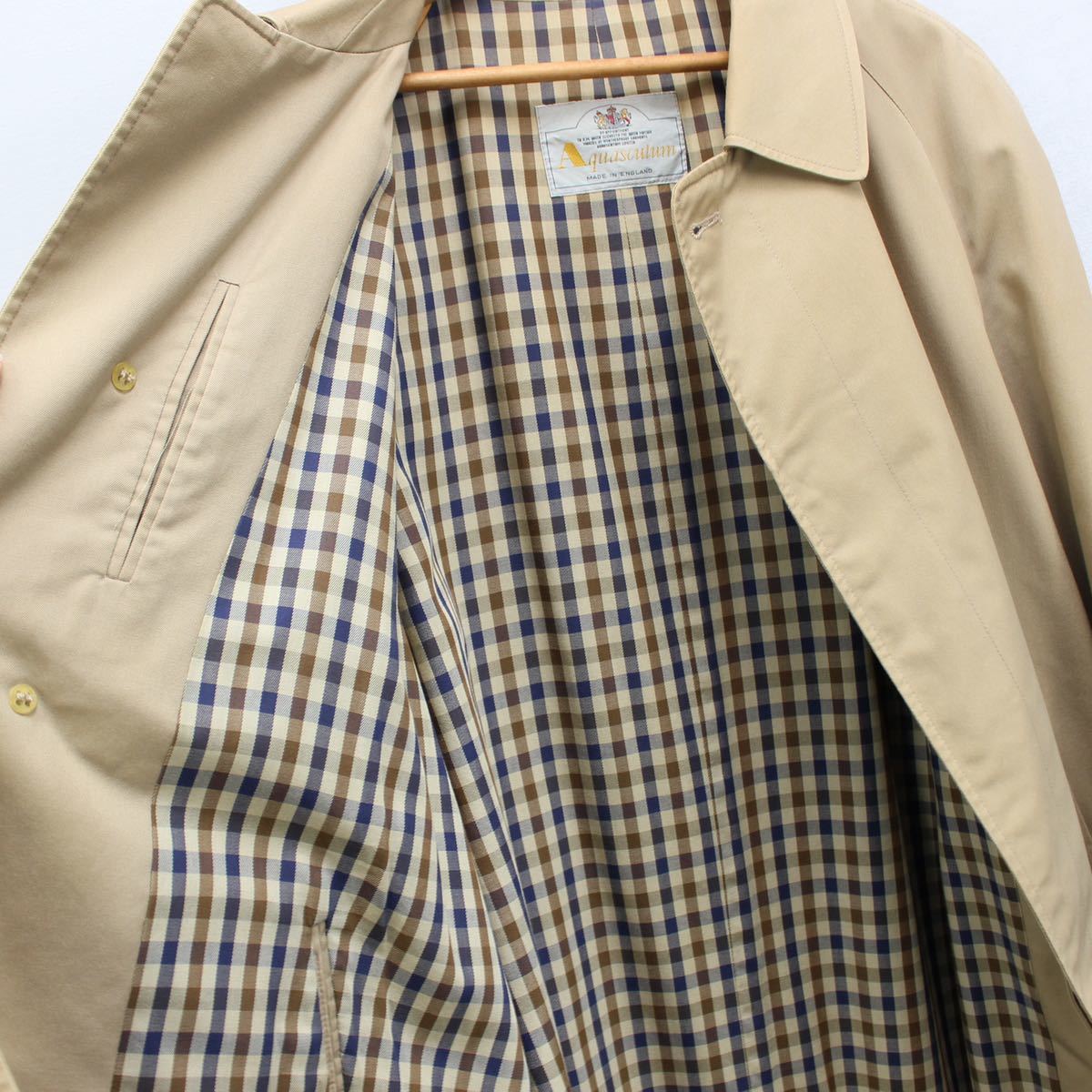 Aquascutum BALMACAAN COAT MADE IN ENGLAND/アクアスキュータムバルマカーンコート(ステンカラーコート)