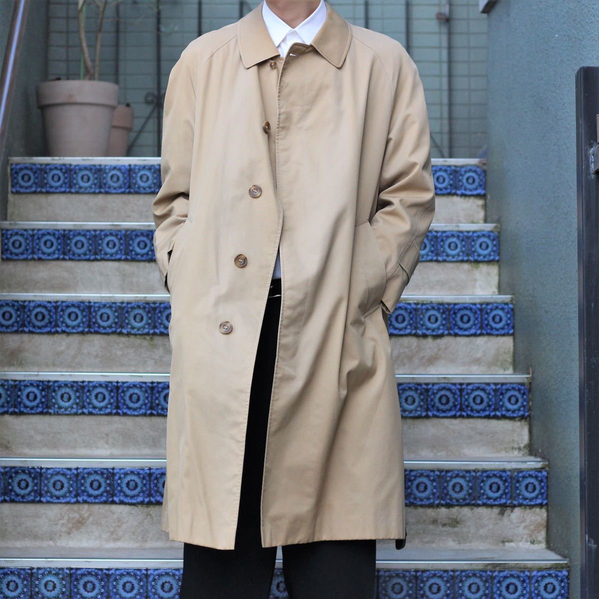 Aquascutum BALMACAAN COAT MADE IN ENGLAND/アクアスキュータムバルマカーンコート(ステンカラーコート)