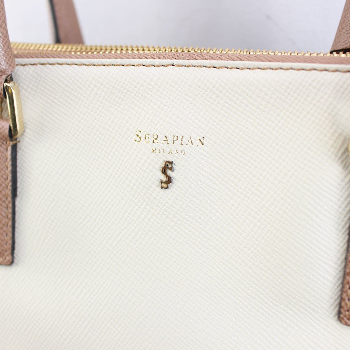 SERAPIAN×LEILIAN LOGO LEATHER HAND BAG /セラピアン×レリアンロゴレザーハンドバッグ_画像3