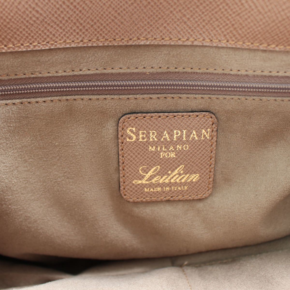 SERAPIAN×LEILIAN LOGO LEATHER HAND BAG /セラピアン×レリアンロゴレザーハンドバッグ_画像9