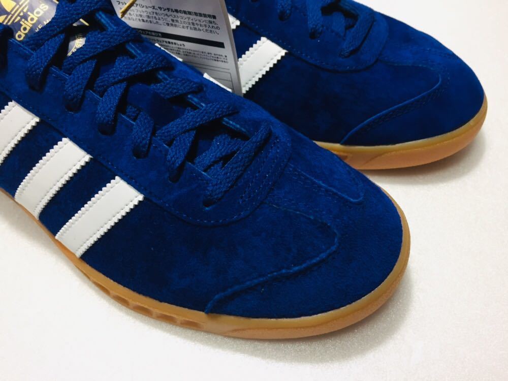 未使用! 2021製 adidas アディダス H01786 HAMBURG ハンブルク 青白 スエード 29cm US 11 箱付き シティシリーズ 都市 地名 天然皮革_画像9