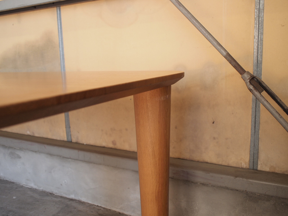 柏木工 ダイニングテーブル 210cm オーク/ナラ材 国産 飛騨の家具 食卓 低め 高さ65cm_画像9