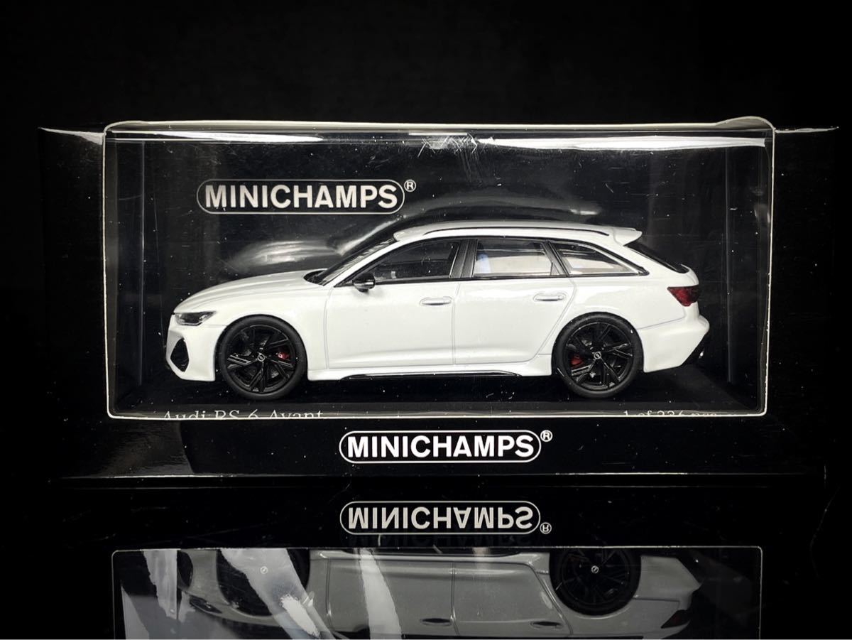 MINICHAMPS 1:43 Audi RS6 Avant 2019 / アウディ RS 6 アバント (White Metllic) ミニチャンプス  限定336 他 特注 など 同封発送可 - rosgar.com