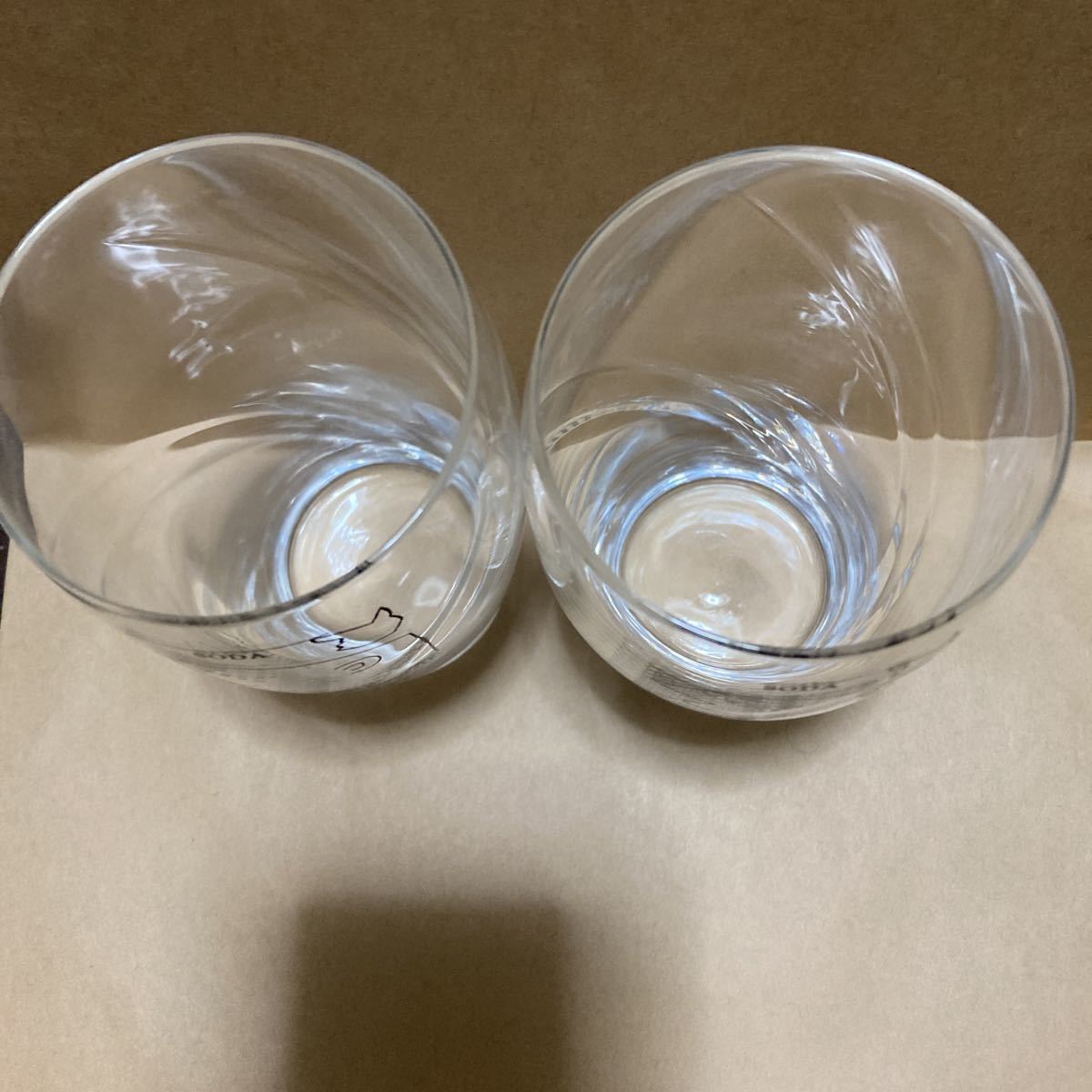 （箱無し）アンクルトリス グラス コップ 2こ 柳原良平 高さ約11×直径約6cm_画像3