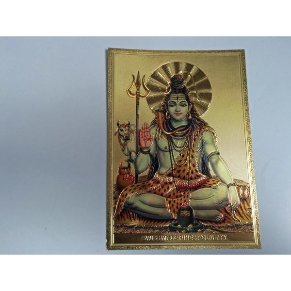 インドの神様　ガネーシャ 金運　開運　ステッカー カード 4枚セット　b5_画像3