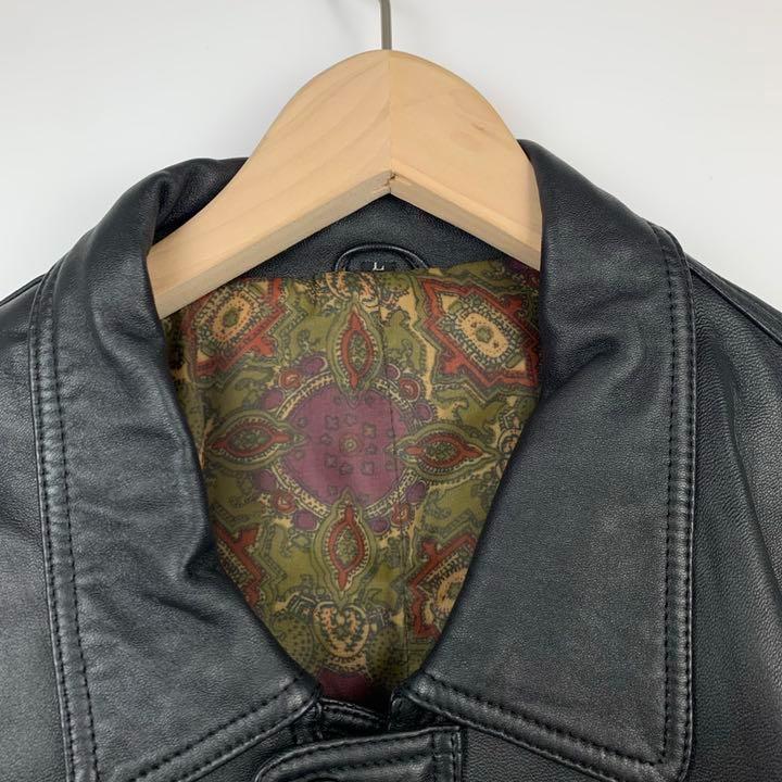2023新作モデル ネイビー VINTAGE ロングレザーコート 羊革 2023新作モデル ネイビー VINTAGE ロングレザーコート 羊革