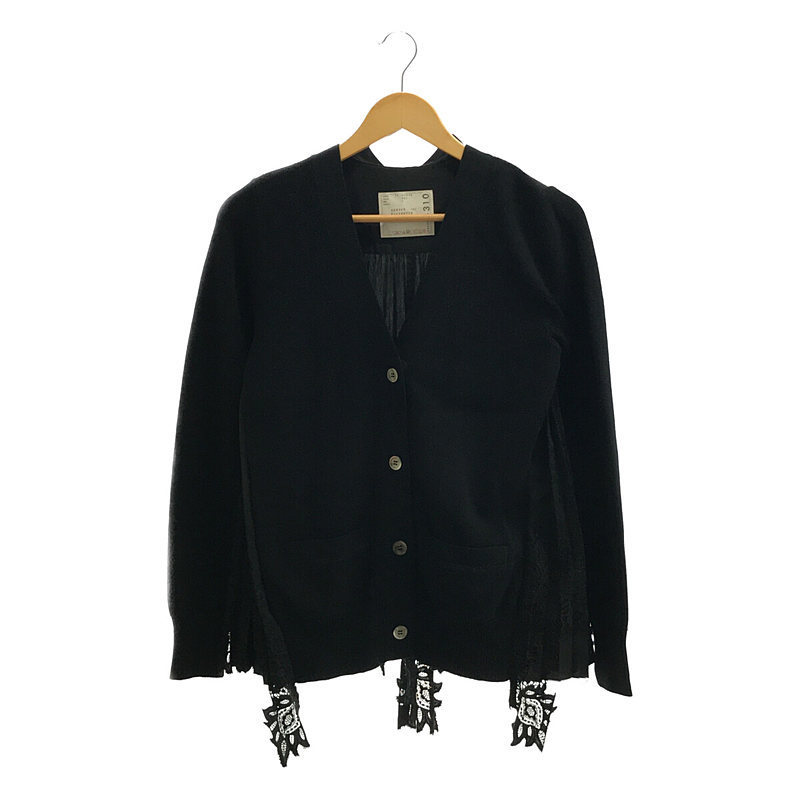 sacai / サカイ | 2019 | バックプリーツ レース 異素材切替