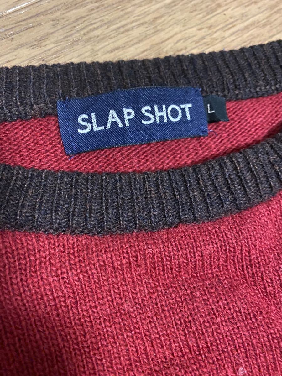 SLAPSHOT ウールセーター（L）