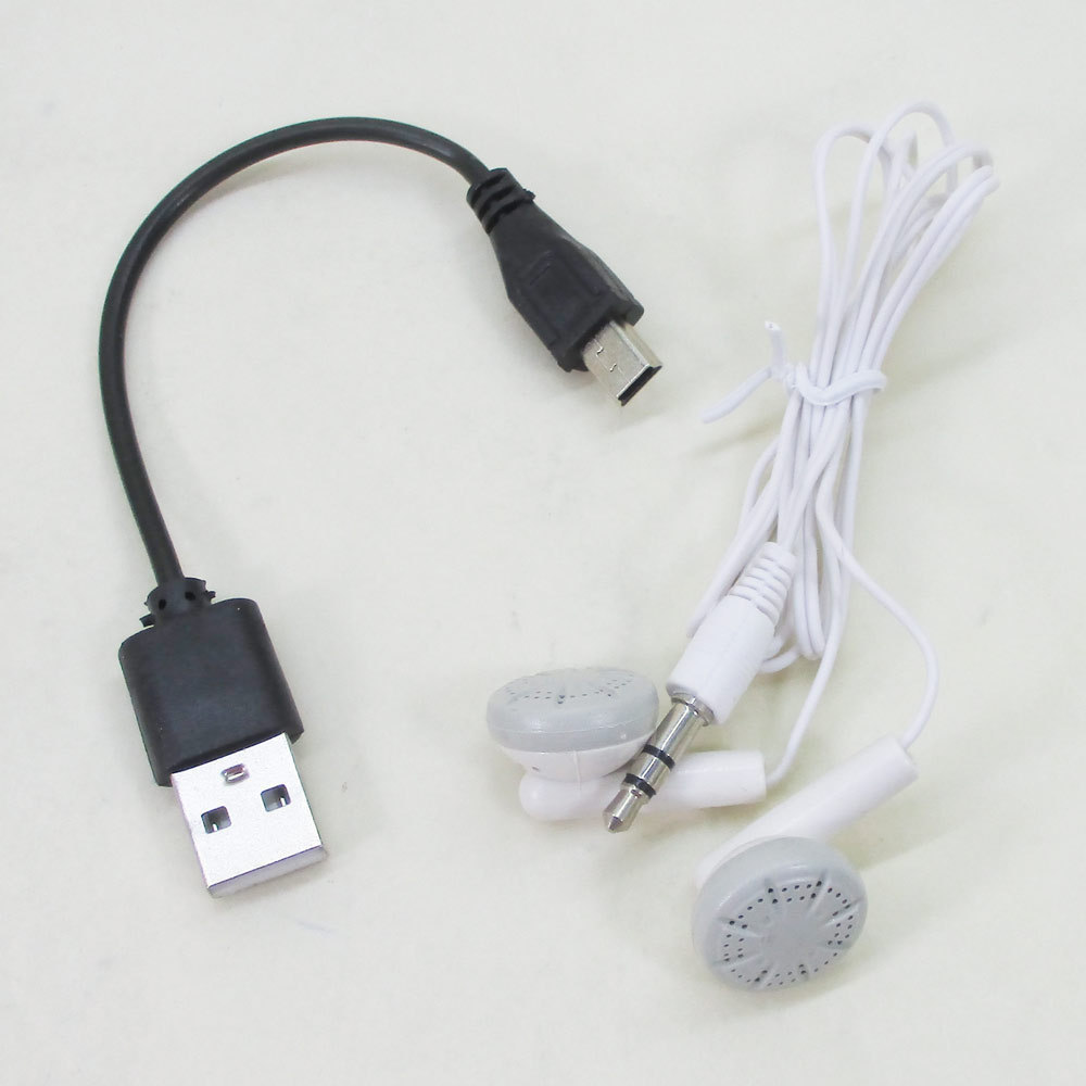 同梱可能 MP3プレーヤー アルミ LCDスクリーン付き クリップ microSD式 MP3プレイヤー ブラックｘ１台_画像10