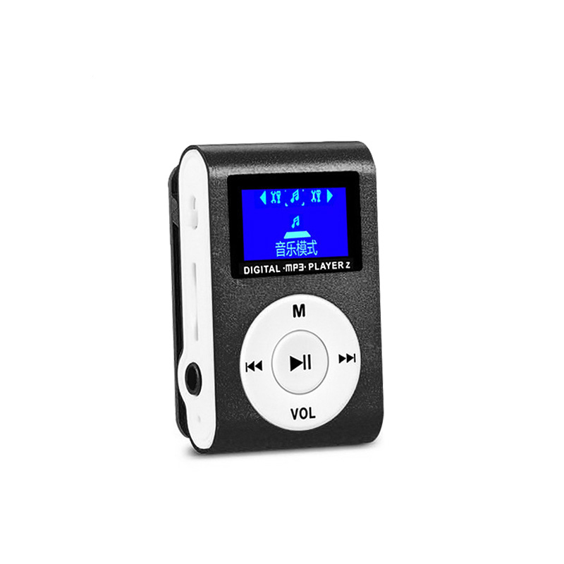 送料無料 MP3プレーヤー アルミ LCDスクリーン付き クリップ microSD式 MP3プレイヤー ブラックｘ１台_画像4