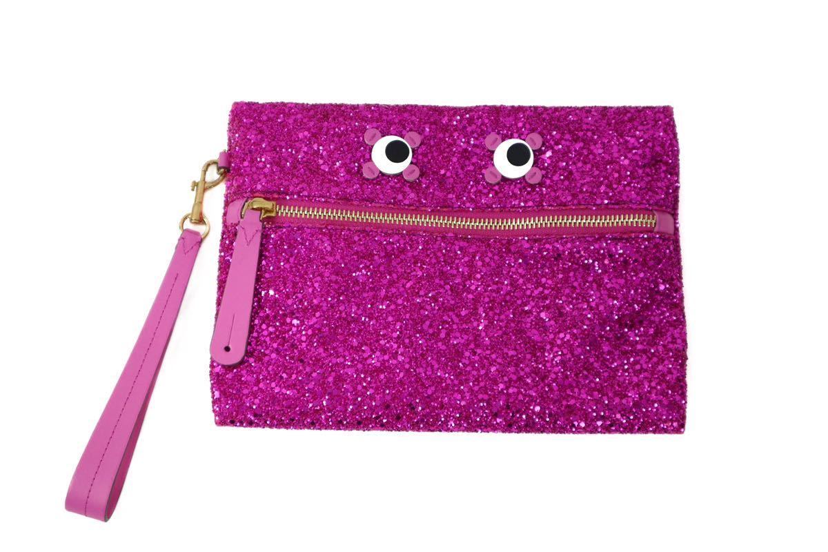 ANYA HINDMARCH アニヤハインドマーチ POUCH CIRCULUS EYES クラッチバッグ グリッタ