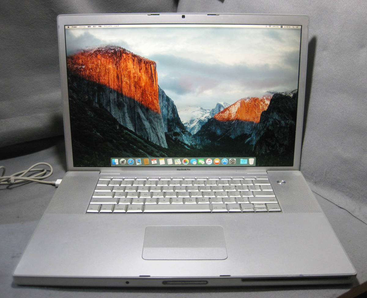 玄関先迄納品 MacBookPro m630 17インチ os10.11.6 320GB 4.0G 2.4Ghz
