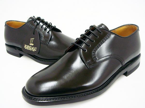 印象のデザイン メンズ 靴 リーガル 20%OFF☆REGAL 新品 ビジネスシューズ ブラック☆24.5cm レースアップ プレーントゥ 本革 2504NA 24.5cm