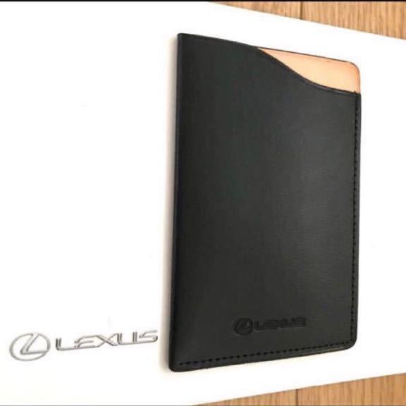 # new goods unused # rare! Lexus LEXUS original [ original leather smart card key case ] regular goods black free shipping!