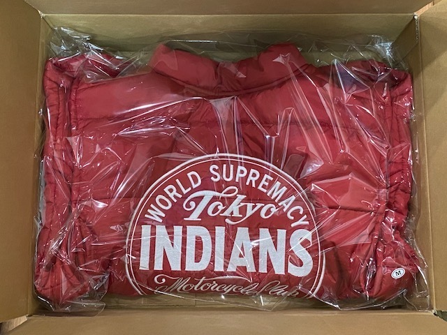 東京インディアンズ TOKYO INDIANS ベスト 赤 Ｍサイズ 新品未使用