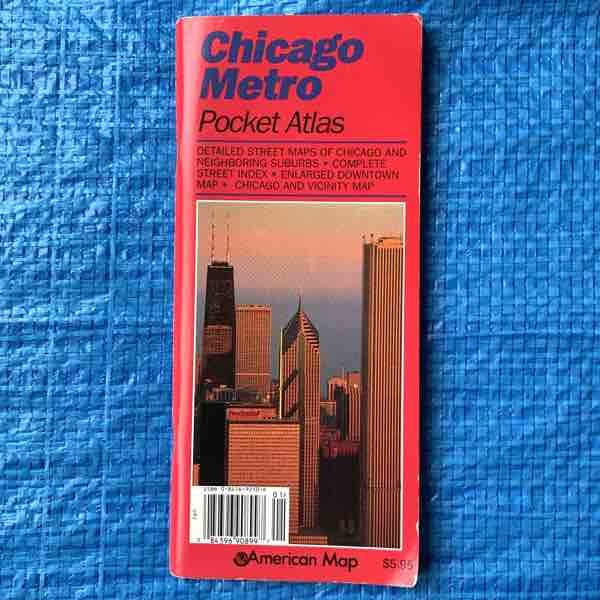 シカゴ マップ Chicago Metro Pocket Atlas 102x230(mm)