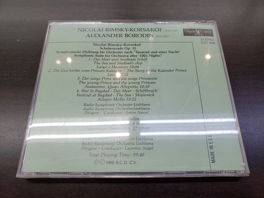 CD / NICOLAI RIMSKY-KORSAKOF・ALEXANDER BORODIN / ニコライ・リムスキー＝コルサコフ ・ アレクサンドル・ボロディン / 『D36』/ 中古_画像2