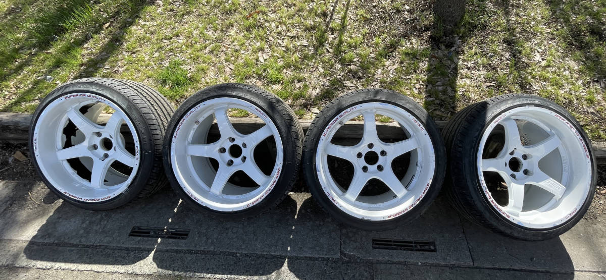 Yahoo!オークション - タイヤ・ホイール4本セット( r18 x 10.5 j +...