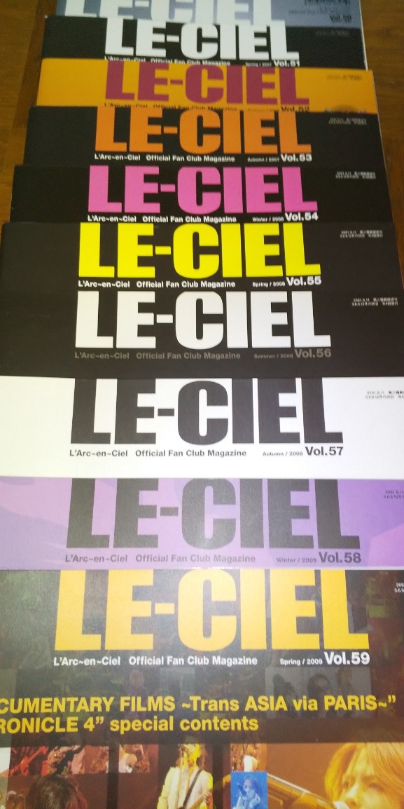 L’Arc～en～Ciel　会報　50～59、71～94セット_画像1