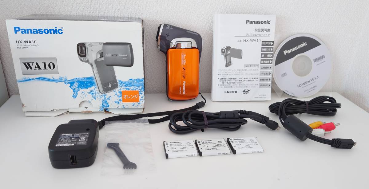 Panasonic パナソニック デジタルムービーカメラ HX-WA10 オレンジ