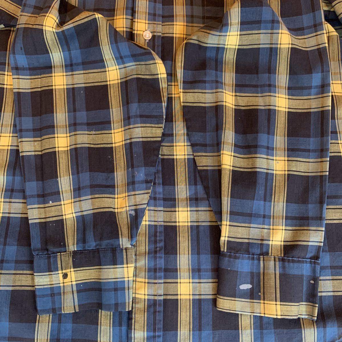 60s Sears PLAID B.D.SHIRT ヴィンテージ ビンテージ チェックシャツ ボタンダウンシャツ BDシャツ 3点留め アメトラ 50s 送料無料 TRAD_画像8