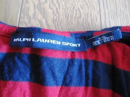  Ralph Lauren * border frill long sleeve cut and sewn XS