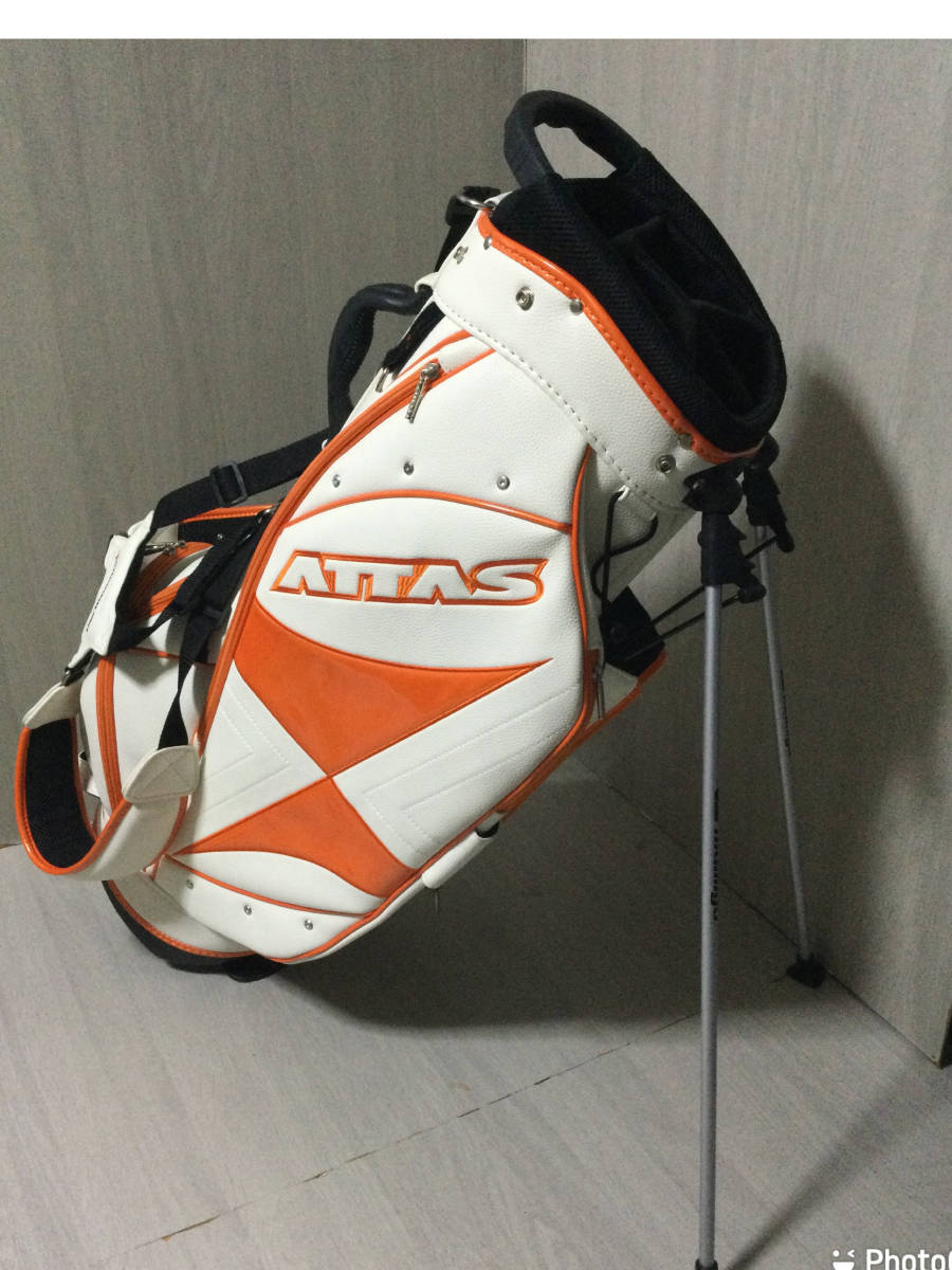 美品) ATTAS アッタス アスリートプロモデル スタンドキャディバック