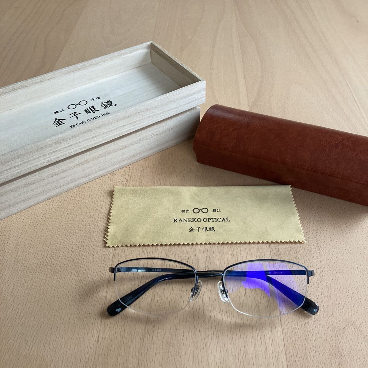 金子眼鏡 KMP-01 IPBL 美品 定価57,200円 プレミアライン オリバーピープルズ ayame eyevan 白山眼鏡 MADE IN JAPAN