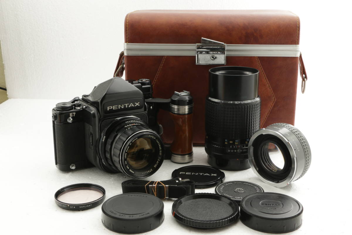2022C50/ PENTAX 67 後期TTL MUP ミラーアップ グリップ / Super